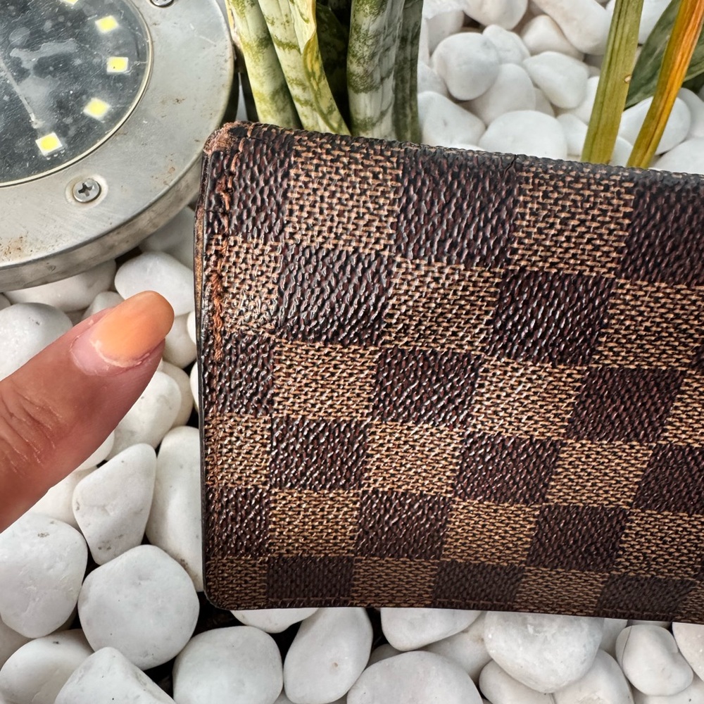 Louis Vuitton Damier Ebene Long Wallet – Authentic, Made in France, Rehab - Picture 4 of 13
